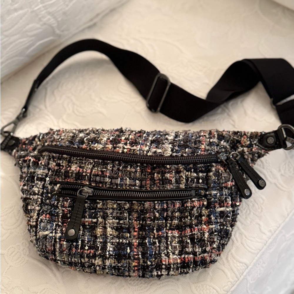 Stylish Tweed Waist Bag